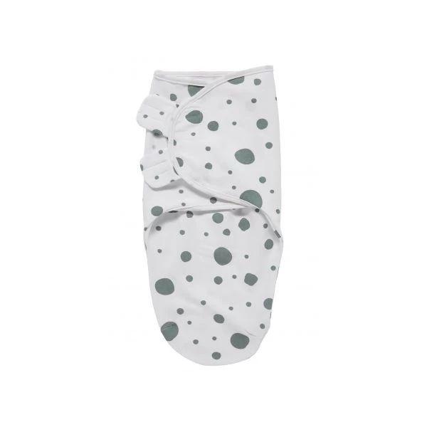 Meyco Dots Swaddle Inbakerdoek Stone Green 4-6 Mnd 4 Meyco Dots Swaddle Inbakerdoek Stone Green 4-6 Mnd - Afbeelding 2