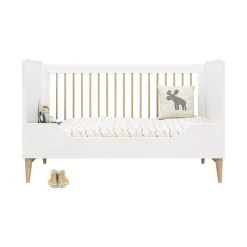 Bopita Paris Bedbank Wit / Eiken 70 X 140 Cm -Kinderproducten 16319351 bench bed 70x140 pari 1 2ee6