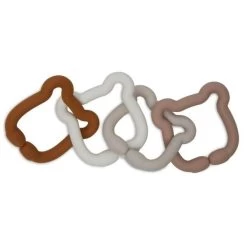 Jollein Teddy Bear Speelgoedringen -Kinderproducten 213245 1 jollein speelgoed ringen siliconen teddy bear 20 x 7 x 1 cm 4586