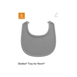 Nomi Eetblad - Grey -Kinderproducten 214343 2 nomi tray grey top 220901 5526 rt b281