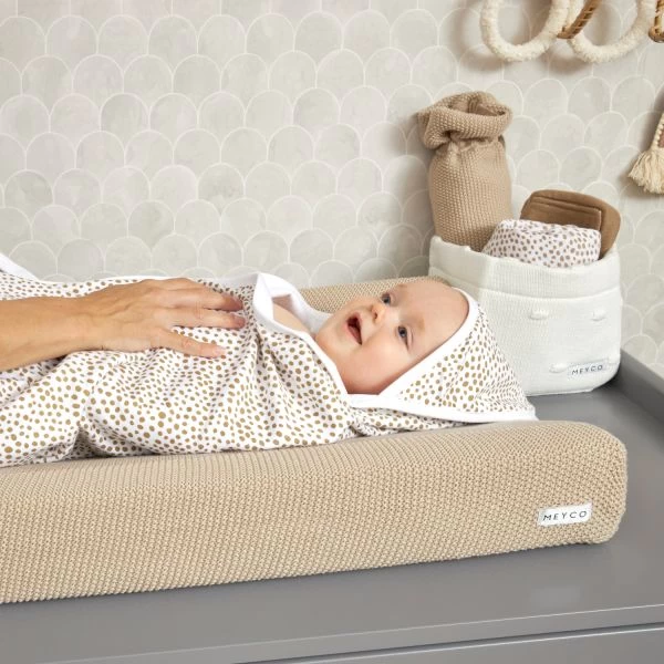 Meyco Mini Relief Waskussenhoes Sand 5 Meyco Mini Relief Waskussenhoes Sand - Afbeelding 3
