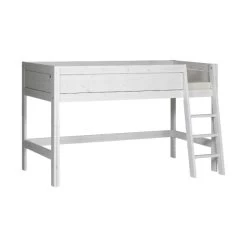 LIFETIME Kidsrooms Halfhoogslaper Schuine Trap Whitewash
