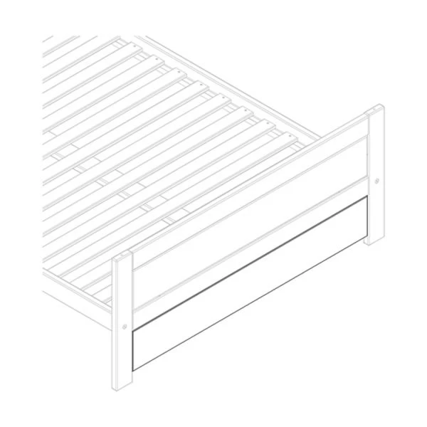 LIFETIME Kidsrooms Afdekplaat Voor Ledikant 140 Wit Gelakt 4 LIFETIME Kidsrooms Afdekplaat Voor Ledikant 140 Wit Gelakt - Afbeelding 2