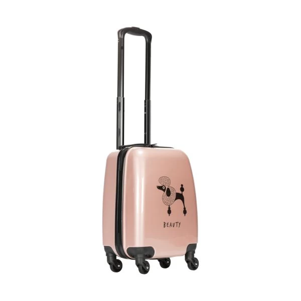 Babypark Poodl Kinderkoffer - Rose - 46 Cm 5 Babypark Poodl Kinderkoffer - Rose - 46 Cm - Afbeelding 3