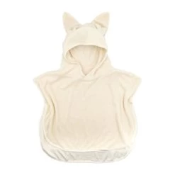 Bamboom Poncho - Badstof - Creme - 0-2 Jaar