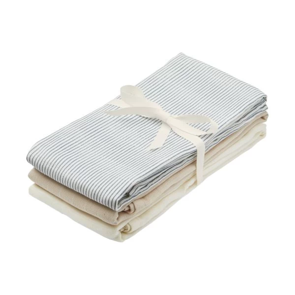 Cam Cam Copenhagen Classic Stripes Hydrofiel Luier - 3 Stuks - Blue