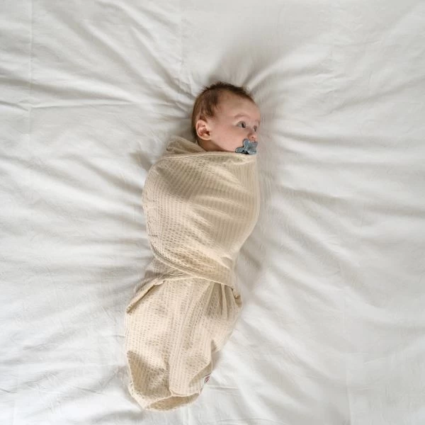 Lodger Seersucker Inbakerdoek - 0-4 Mnd - Birch 5 Lodger Seersucker Inbakerdoek - 0-4 Mnd - Birch - Afbeelding 3