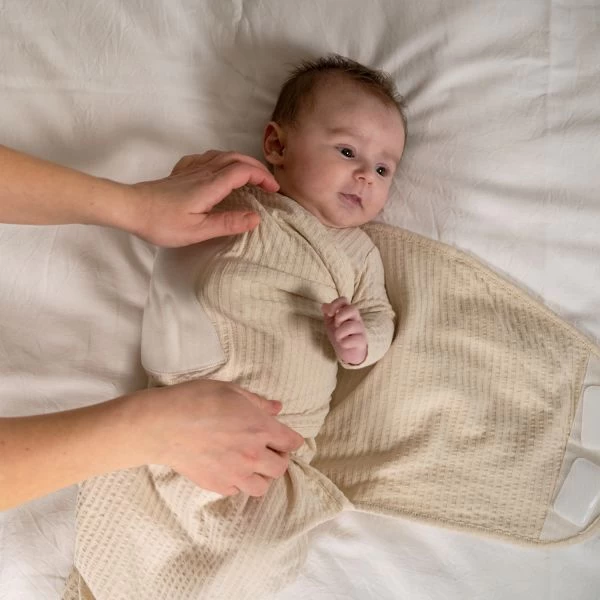 Lodger Seersucker Inbakerdoek - 0-4 Mnd - Birch 6 Lodger Seersucker Inbakerdoek - 0-4 Mnd - Birch - Afbeelding 4