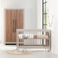 Europe Baby Vittoria Babybed - Cashmere / Walnut - 60 X 120 Cm -Kinderproducten Vittoria cashmere SFEER lichter 3 037e