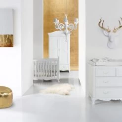 Kidsmill Royal Babybed Wit 60 X 120 Cm -Kinderproducten babykamer royal wit lr 1 1 1 cabf