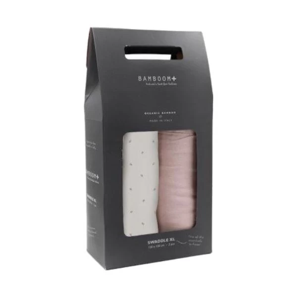 Bamboom Roses Swaddle Rose 2 Stuks 3 Bamboom Roses Swaddle Rose 2 Stuks