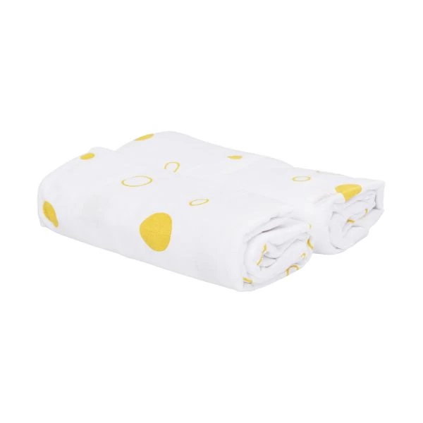Basicline Bubble Swaddle Oker 2 Stuks 4 Basicline Bubble Swaddle Oker 2 Stuks - Afbeelding 2