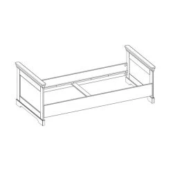 Kidsmill Chateau Bed Wit 90 X 200 Cm -Kinderproducten bed chateau wit 90 x 200 cm tekening 2dff