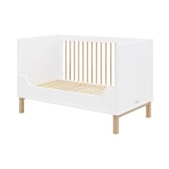 Bopita Mika Ledikant Wit / Eiken 70 X 140 Cm -Kinderproducten bench bed 70x140 mika white oak 10 7efb