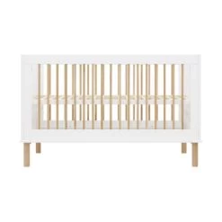 Bopita Mika Ledikant Wit / Eiken 70 X 140 Cm