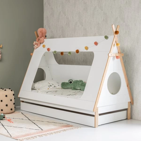 BLN Kids Tipi Bed Wit 90 X 200 Cm 6 BLN Kids Tipi Bed Wit 90 X 200 Cm - Afbeelding 4