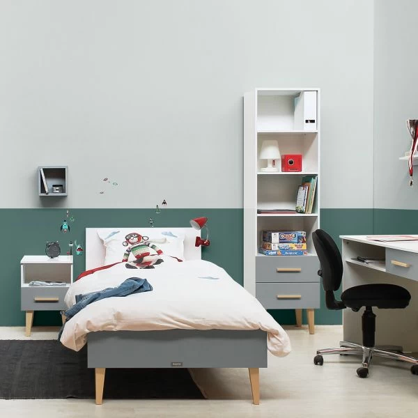 Bopita Emma Bed Wit / Grijs 90 X 200 Cm - Afbeelding 3