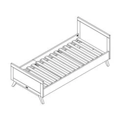 Bopita Fenna Bed Wit / Naturel 90 X 200 Cm -Kinderproducten bopita fenna bed wit naturel 90 x 200 cm tekening 3473
