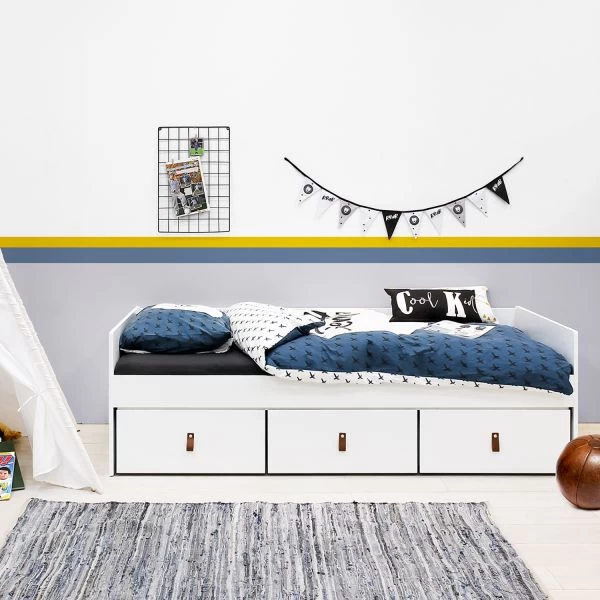 Bopita Indy Bedbank Wit / Naturel 90 X 200 Cm - Afbeelding 3