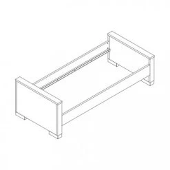 Kidsmill Brent Wit Bed 90 X 200 -Kinderproducten brent bed tekening 1 64b4