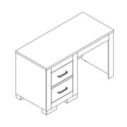 Kidsmill Brent Oldwood Bureau Grijs -Kinderproducten brent bureau tekening 1 16c2