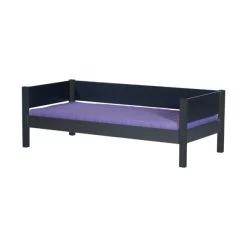 Manis-h Bed Met Uitvalbeveiliging Antraciet 90 X 200 Cm