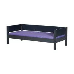 Manis-h Bed Met Uitvalbeveiliging Antraciet 90 X 200 Cm