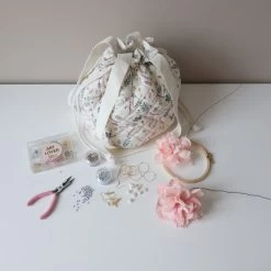 Cam Cam Copenhagen Pressed Leaves Rose Project Bag -Kinderproducten cam cam copenhagen pressed leaves rose project bag 1 0a2e