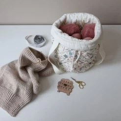 Cam Cam Copenhagen Pressed Leaves Rose Project Bag -Kinderproducten cam cam copenhagen pressed leaves rose project bag 4 8840