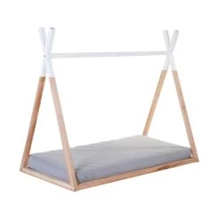 Childhome Bedframe Naturel / Wit 70 X 140 Cm -Kinderproducten childhome tipi bedframe naturel wit 70 x 140 cm 4 448d