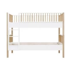 Bopita Mika Combi - Stapelbed Wit / Eiken 90 X 200