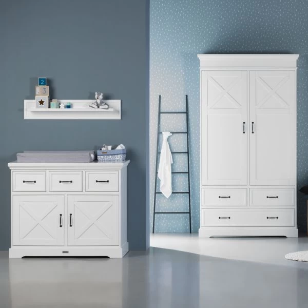 Kidsmill Savigno Commode Wit Met Kruis 5 Kidsmill Savigno Commode Wit Met Kruis - Afbeelding 3