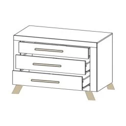 Bopita Lisa Commode Wit / Naturel -Kinderproducten commode lisa 5c94