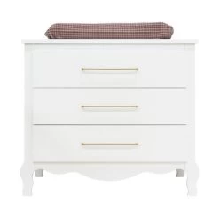 Bopita Elena Commode Wit -Kinderproducten commode met 3 laden elena wit 3 824b