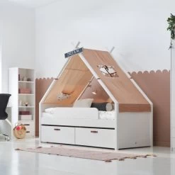 Cool Kids Tipibed Wit 90 X 200 Cm -Kinderproducten cool kids tipibed wit 90 x 200 cm rainbow sfeer 4323