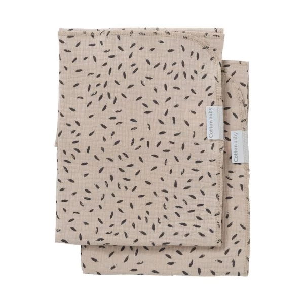 Cottonbaby Soft Rain Multidoek Taupe / Zwart 2 Stuks 3 Cottonbaby Soft Rain Multidoek Taupe / Zwart 2 Stuks