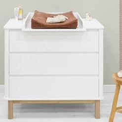 Bopita Mika Commode -Kinderproducten dresser with 3 drawers mika white oak 9 f981