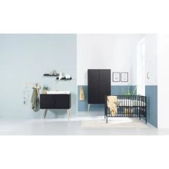 Europe Baby Evy Babykamer Zwart | Commode + Kast 9 Europe Baby Evy Babykamer Zwart | Commode + Kast -Kinderproducten europe baby evy babykamer zwart commode kast 1 1c11