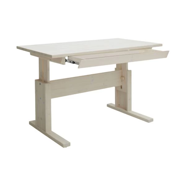 LIFETIME Kidsrooms Bureau Klein Verstelbaar Met Lade Whitewash 4 LIFETIME Kidsrooms Bureau Klein Verstelbaar Met Lade Whitewash - Afbeelding 2