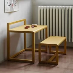 Ferm Living Little Architect Bureau - Geel -Kinderproducten fermLIVING SS23 LittleArchitectBench 1104267013 LittleArchitectDesk 1104267010 b94c