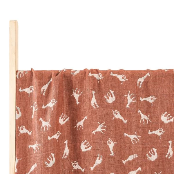 HappyBear Savanna Hydrofiel Luier 120 X 120 Cm 5 HappyBear Savanna Hydrofiel Luier 120 X 120 Cm - Afbeelding 3