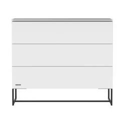 Kidsmill Modular Babykamer Wit -Kinderproducten intense commode 3l zwart frame top wit wit 5 1 38a9