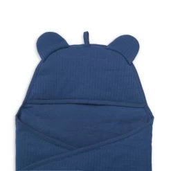 Jollein Basic Stripe Wikkeldeken Jeans Blue -Kinderproducten jollein basic stripe wikkeldeken jeans blue 5 8cb4