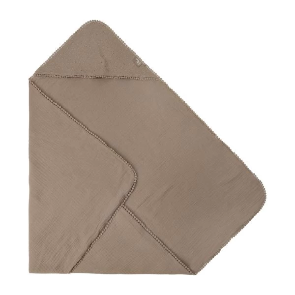 Jollein Embroidery Badcape 75 X 75 Cm Biscuit 6 Jollein Embroidery Badcape 75 X 75 Cm Biscuit - Afbeelding 4