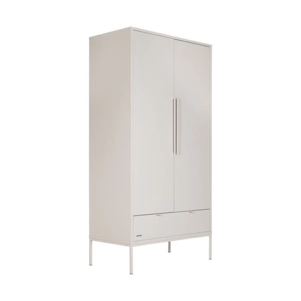 Kidsmill Amy Kledingkast 2-Deurs Oatmeal 4 Kidsmill Amy Kledingkast 2-Deurs Oatmeal - Afbeelding 2