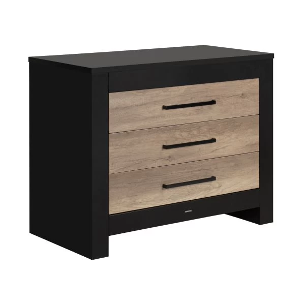 Kidsmill Long Island Commode Zwart / Oldwood 4 Kidsmill Long Island Commode Zwart / Oldwood - Afbeelding 2