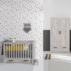 Kidsmill Sem Nautic Babybed Met Lade Grijs 60 X 120 Cm -Kinderproducten kidsmill sem nautic babykamer grijs bed 70 x 140 cm commode kast 4 4 f049