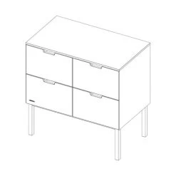 Kidsmill Sepp Commode Wit / Beuken -Kinderproducten kidsmill sepp commode wit beuken 2 a00e