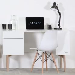 Kidsmill Sixties Bureau Wit Mat / Naturel -Kinderproducten kidsmill sixties bureau wit mat naturel 070d