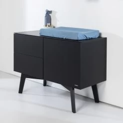 Kidsmill Sixties Commode Zwart Mat -Kinderproducten kidsmill sixties commode zwart mat 3 7061